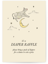 The Cow Jumped Over the Moon Mini Baby Shower Insert Cards