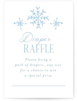 Winter Frame Mini Baby Shower Insert Cards