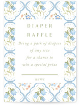 BlueFloralbaby Mini Baby Shower Insert Cards