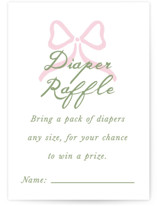 Lemon and Ribbon Mini Baby Shower Insert Cards