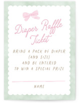 Little fleur Mini Baby Shower Insert Cards