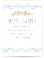 Bunny Crest Mini Baby Shower Insert Cards