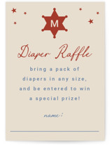 Baby Sheriff Mini Baby Shower Insert Cards