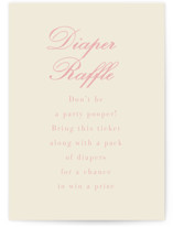 Holiday bow Mini Baby Shower Insert Cards