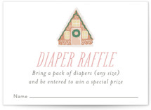 Gingerbread Village Mini Baby Shower Insert Cards
