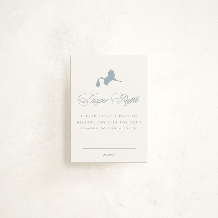 Storks Storybook Storybook stork Mini Baby Shower Insert Cards by Stacey Meacham | Minted