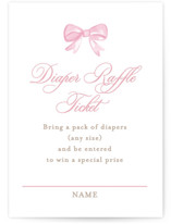 un hochet Mini Baby Shower Insert Cards