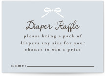 Scallop & Little Bow Mini Baby Shower Insert Cards