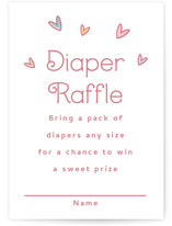 Little Sweetheart Mini Baby Shower Insert Cards