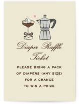 Espresso Mini Baby Shower Insert Cards