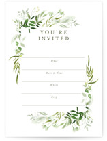 Verdure Fill-In Invitations