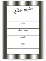 Vintage Hotel Fill-In Invitations