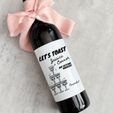 Engagement Wine Label | Let's Toast Bottle Labels