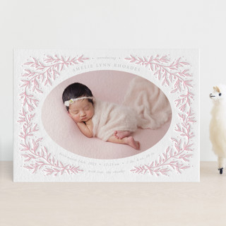 Delicate Dream Letterpress Birth Announcements