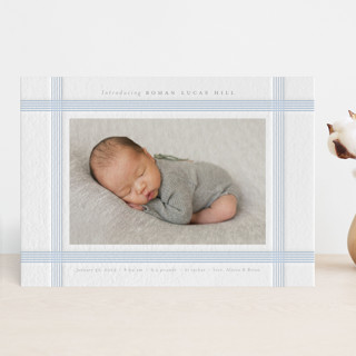 Mint Letterpress Birth Announcements