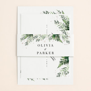 Framed in Ferns Foil-Pressed Belly Bands