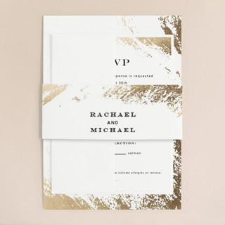 Edgy Charm Foil-Pressed Belly Bands