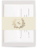 Boho flower crest Foil-Pressed Belly Bands