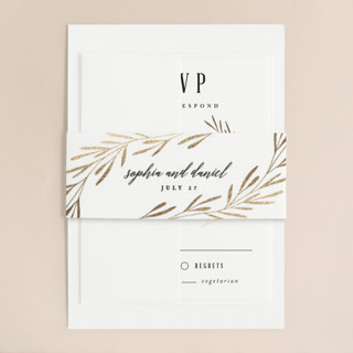 Gilded Leaves Foil-Pressed Belly Bands