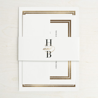 Gilded Frame Foil-Pressed Belly Bands