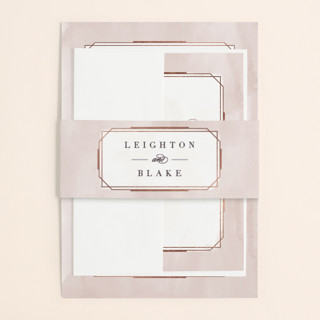 Forever Elegant Foil-Pressed Belly Bands