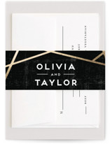 Gilded Concrete Foil-Pressed Belly Bands