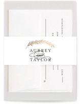 Dipped Laurels Foil-Pressed Belly Bands