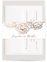 Blooming Peonies Foil-Pressed Belly Bands