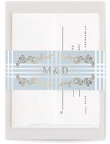 salt and ivory Foil-Pressed Belly Bands