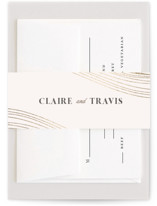 Flowing Stripes Foil-Pressed Belly Bands