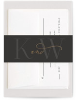 Over Monogram Foil-Pressed Belly Bands