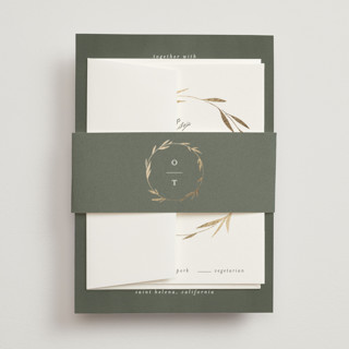 Minimal Circle Foil-Pressed Belly Bands