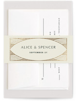 deco arch Foil-Pressed Belly Bands