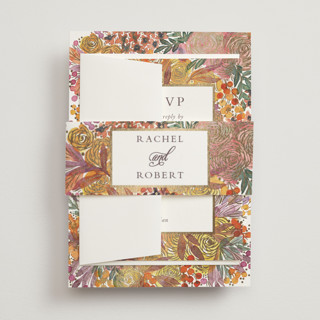 Autumn flowers Foil-Pressed Belly Bands
