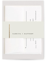 Tuxedo Foil-Pressed Belly Bands