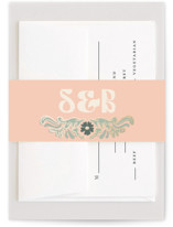 Nouveau Frame Foil-Pressed Belly Bands