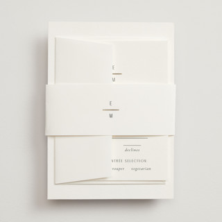 Minimal Monogram Foil-Pressed Belly Bands