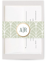 Vintage Palms Foil-Pressed Belly Bands