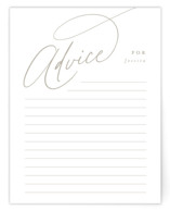 minimal Bridal Shower Insert Cards