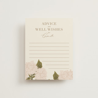 Hydrangea Bridal Shower Insert Cards