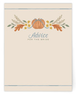 Pumpkins + Bows Bridal Shower Insert Cards