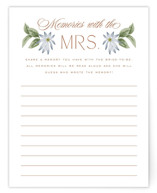 Bridal Shower Insert Cards