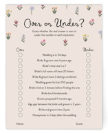 Wildflower Bloom Bridal Shower Insert Cards