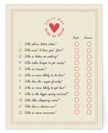 That's Amore Bridal Shower Insert Cards