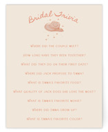 Cocktails & Cowgirls Bridal Shower Insert Cards