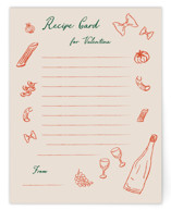 Sapori Bridal Shower Insert Cards