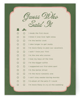 Lets Croquet Bridal Shower Insert Cards