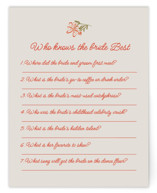 Flora Bridal Shower Insert Cards