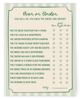 Charming in Stripes Bridal Shower Insert Cards