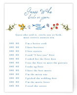 Bridal Shower Insert Cards